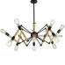 Люстра потолочная Loft Wooden Spin 909XL1022-12 черная