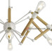 Люстра потолочная Loft Wooden Spin 909XL1022-12 белая
