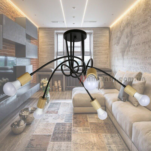 Люстра потолочная Loft 910901-5 черная
