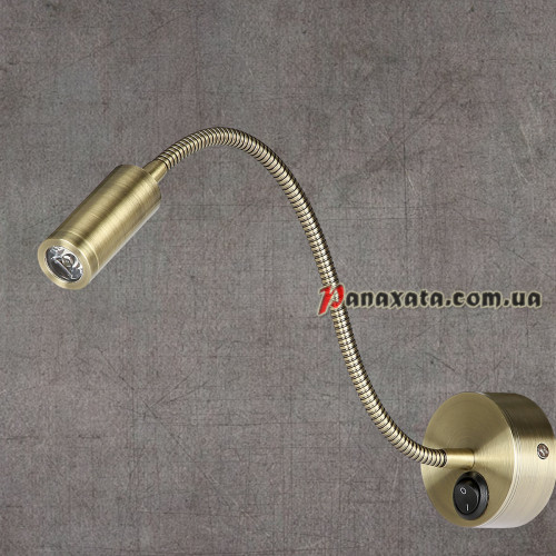 Светодиодный настенный светильник 9204001LED 3W 4000K бронза