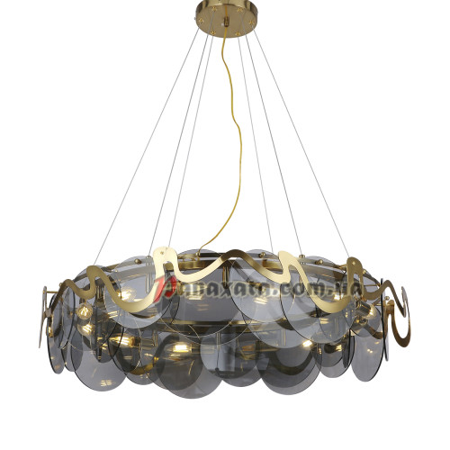 Люстра подвесная 761LLP02-12(800) BRZ+BK