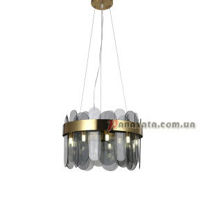 Люстра подвесная 909XL3066-6 GD+BK