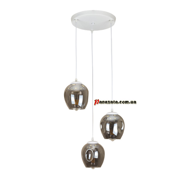 Люстра підвісна 756PR0231F-3 WH+BK (300)