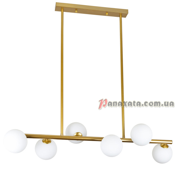 Люстра подвесная лофт 761J2023-6 BRONZE+WH