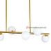 Люстра подвесная лофт 761J2023-6 BRONZE+WH