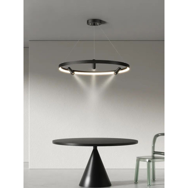 Люстра подвесная LED LISGJ 6 600 BK