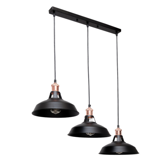 Люстра подвесная Loft 7526857F2-3 черная (500)