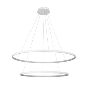 Люстра подвесная на два кольца 7529832-2A WHITE LED (600+800)