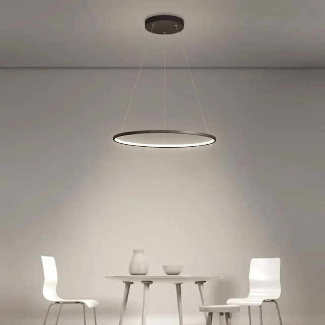 Люстра подвесная на одно кольцо 7529832-1 BLACK LED (600)