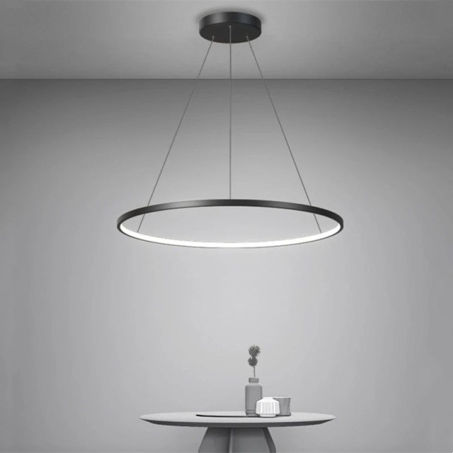 Люстра подвесная на одно кольцо 7529832-1 BLACK LED (800)