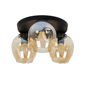 Люстра стельова 756XPR0231F-3 BK+BR (300)