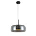 Підвісний світильник 909XL158-1 LED (330) BK+GY, скляний плафон, 9W, 3 режими світла