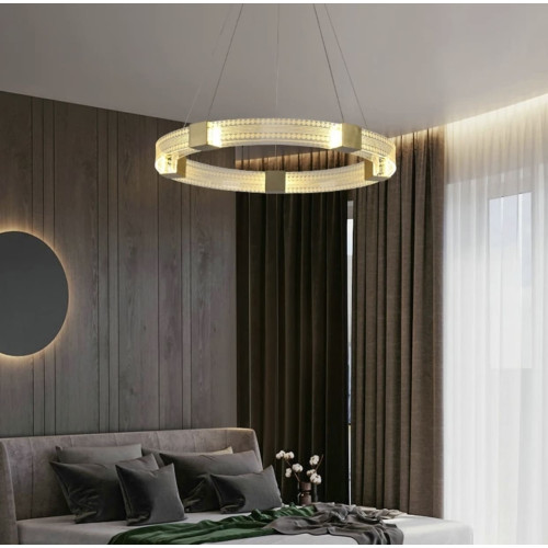 Люстра Round Dome у золотому каркасі Ø 80 см