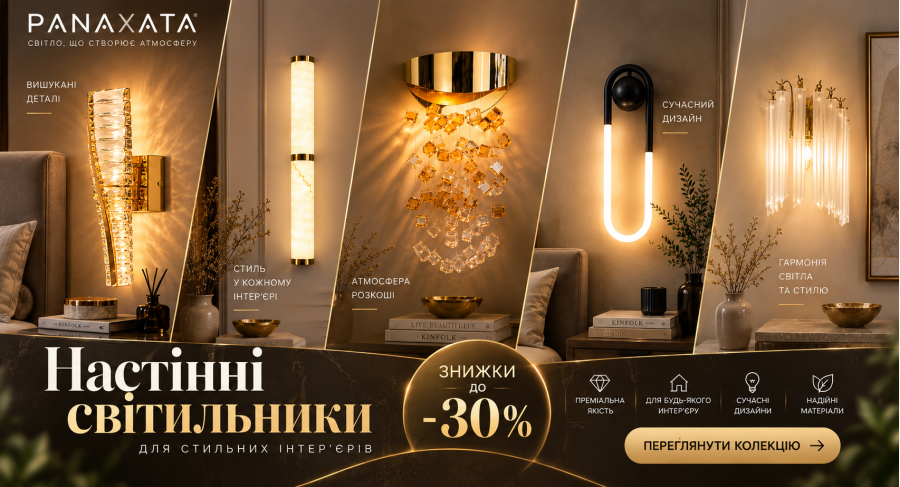 Бра та настінні світильники
