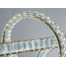 Кришталева підвісна LED люстра 85W золото з пультом сучасна