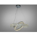 Кришталева LED люстра 2 кільця 88W хром з пультом DI 8886 фото Кришталева LED люстра 2 кільця 88W хром з пультом DI 8886