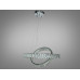 Кришталева LED люстра 2 кільця 88W хром з пультом DI 8886 фото Кришталева LED люстра 2 кільця 88W хром з пультом DI 8886