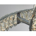 Кришталева LED люстра 2 кільця 88W хром з пультом DI 8886 фото Кришталева LED люстра 2 кільця 88W хром з пультом DI 8886