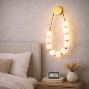 LED бра 7841007 GAB — бронзове дизайнерське настінне бра з кулястими плафонами, 13W, 3200K