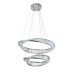 Дизайнерская люстра 799L8812 (600+400) CH — хромированный LED-подвес на два уровня с управлением через пульт и смартфон фото Люстра 799L8812 (600+400) CH