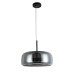 Підвісний світильник 909XL158-1 LED (330) BK+GY, скляний плафон, 9W, 3 режими світла