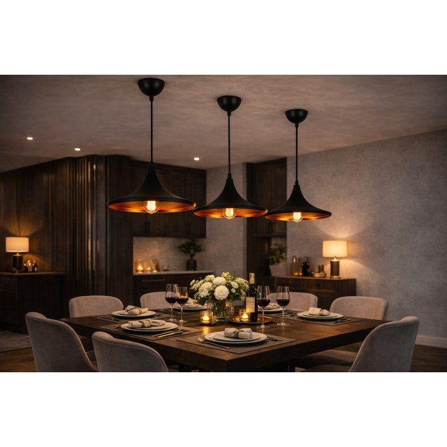 Люстра підвісна Loft 7546403C-1 BK
