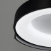 Стельовий LED-світильник у чорному корпусі на три режими Ø62х12 см