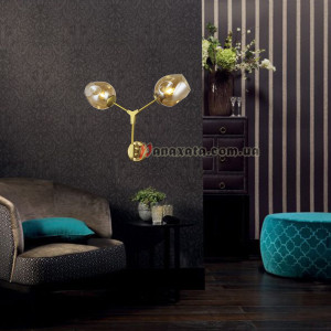 Бра настінна Loft Molecule 0231-2 Gd