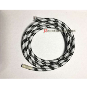 Провод текстильный зигзаг АМР 2x0,75 black+white