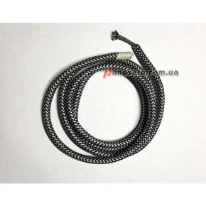 Провод текстильный зигзаг АМР 2x0,75 black+gray