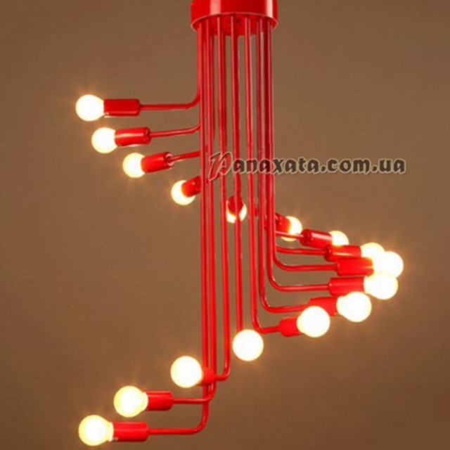 Люстра стельова Loft PAN-0000282-16 M/RED