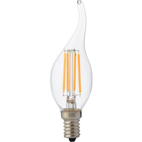 Світлодіодна лампа "Filament flame - 4" 4W свічка на вітрі Е14 2700К