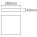 Світильник накладний квадратний "ANDREA/S-20" 20W IP 54 6400K білий 016-067-0020-010