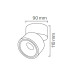 Светильник  накладной  LAYLA-15 15W 4200K черный