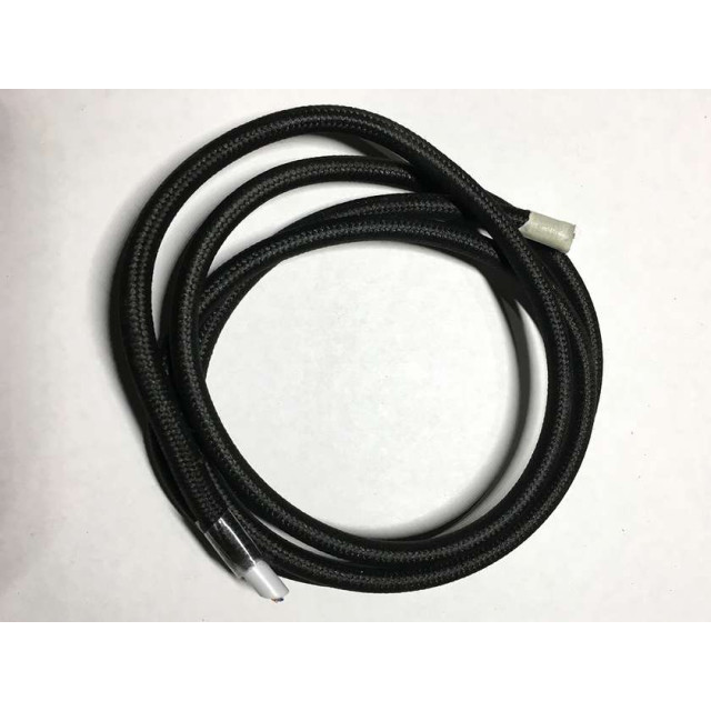AMP кабель текстильний 2x0.75 black