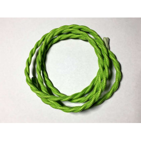 AMP кабель текстильний звитий 2x0.75 light green