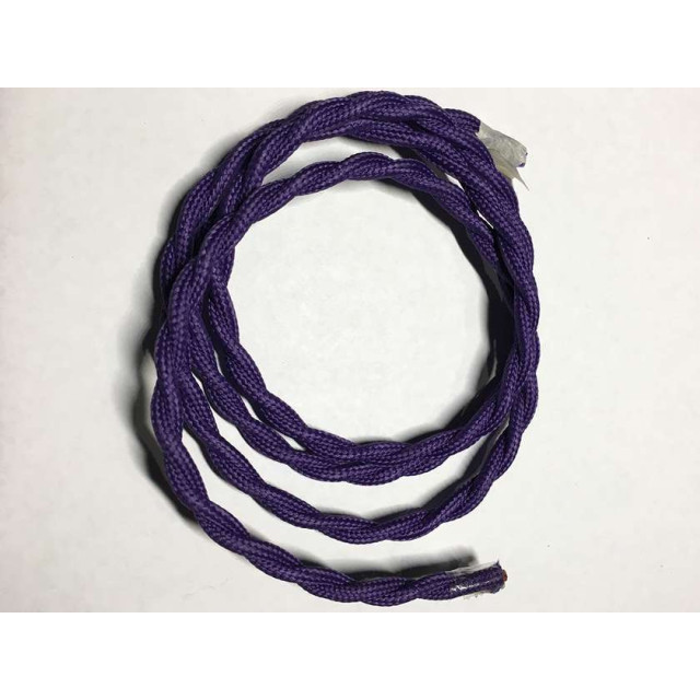 AMP кабель текстильний звитий 2x0.75 purple