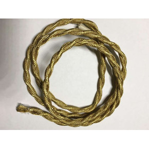 AMP кабель текстильний звитий 2x0.75 right gold