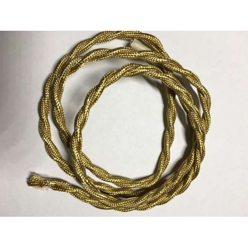 AMP кабель текстильний звитий 2x0.75 right gold