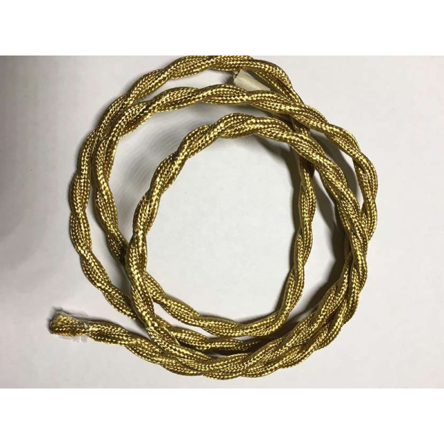 AMP кабель текстильний звитий 2x0.75 right gold