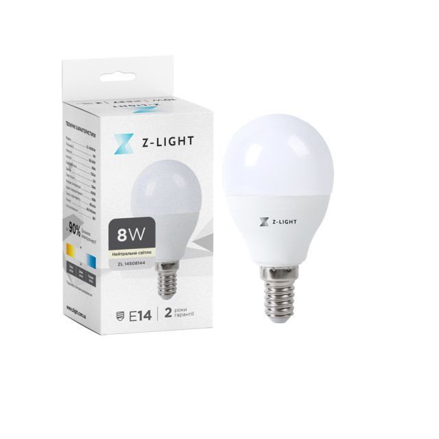 Лампа The Light 1001 Е14 8w 4000k G45