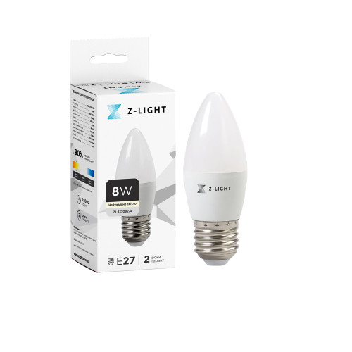 Лампа The Light 1002 Е27 8w 4000k свічка