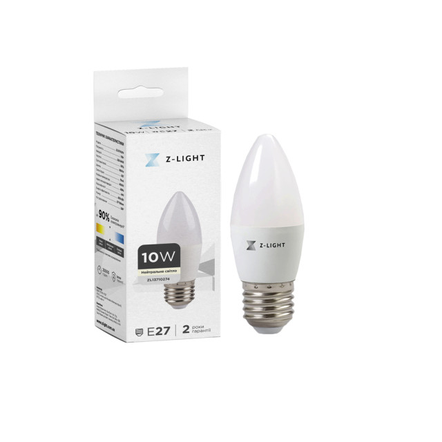 Лампа The Light 1002 Е27 10w 4000k свічка