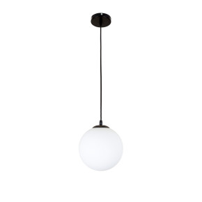 Підвісний світильник 756glass200F-1 BK+WH