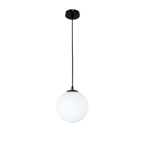 Підвісний світильник 756glass200F-1 BK+WH