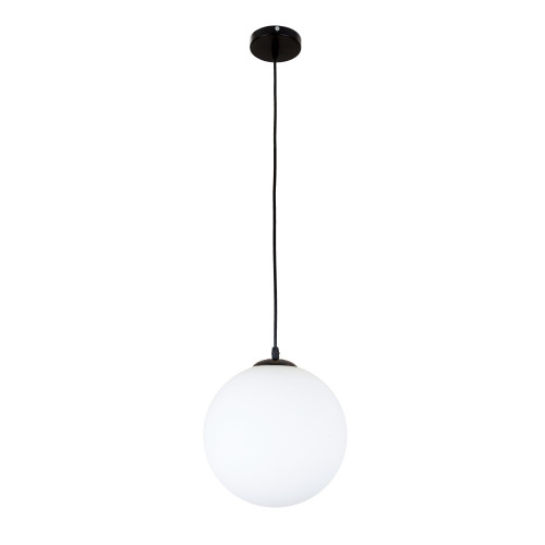 Підвісний світильник 756glass250F-1 BK+WH