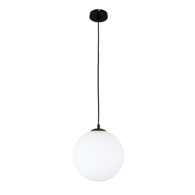 Підвісний світильник 756glass250F-1 BK+WH