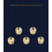 Підвісний світильник 756PR0231F-5 BK+BR (700)
