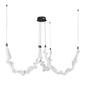 Подвесная LED люстра 33W Levistella с тремя источниками света 4000К черная 7813041-3 BK