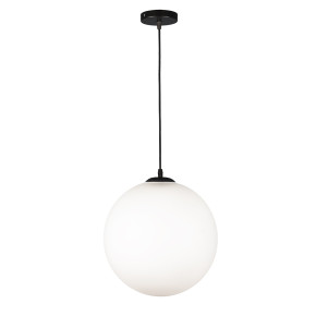 Підвісний світильник 756glass300F-1 BK+WH